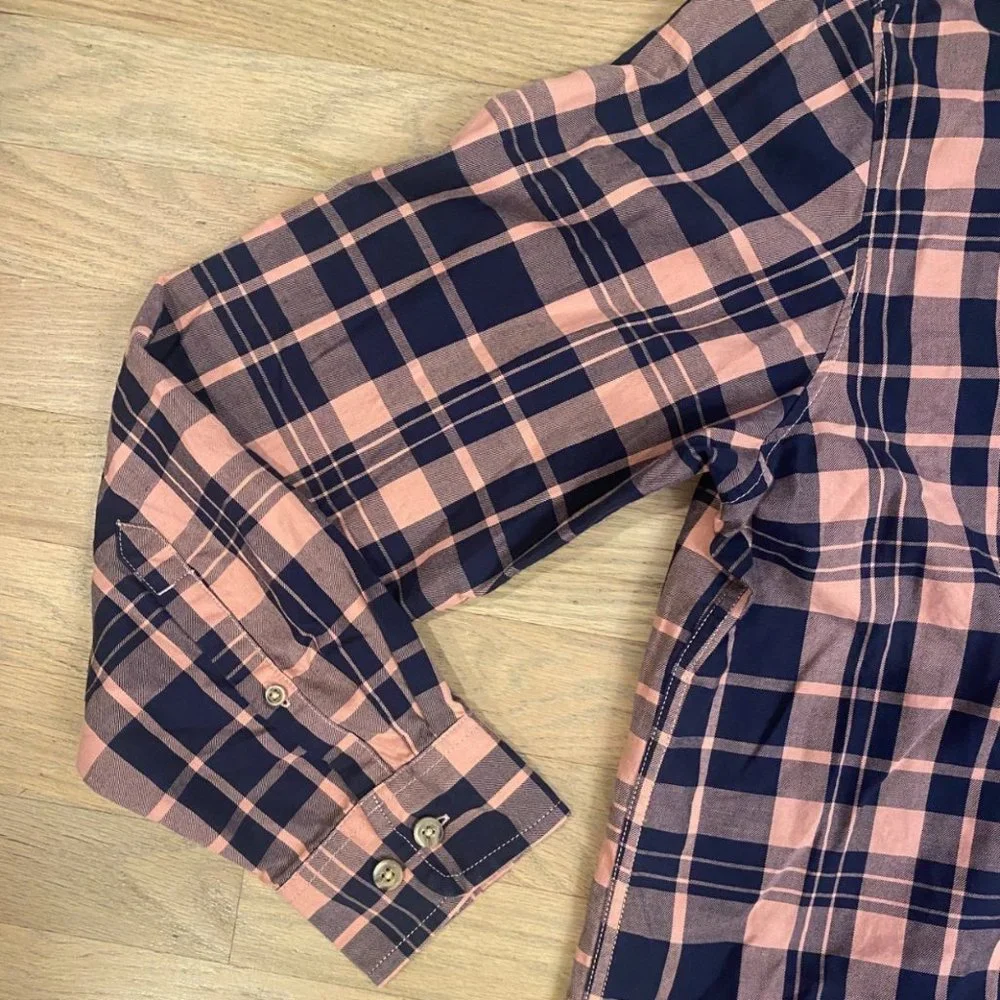 The North Face Hayden‎ Pass 2.0 Pink Navy Plaid Button Up Casual Shirt Men's XL